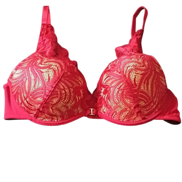 Adore Me Other - Adore Me Red Lace Pushup Bra